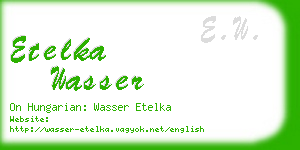 etelka wasser business card